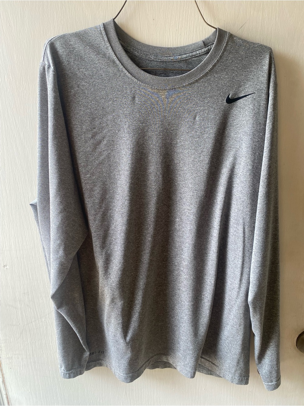 Men’s Nike Grey Dri-FIT Long Sleeve Shirt